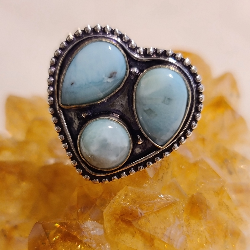 *Vintage Larimer Trinity Silver Ring